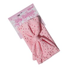 HB102-P: Pink BA Headband w/Bow